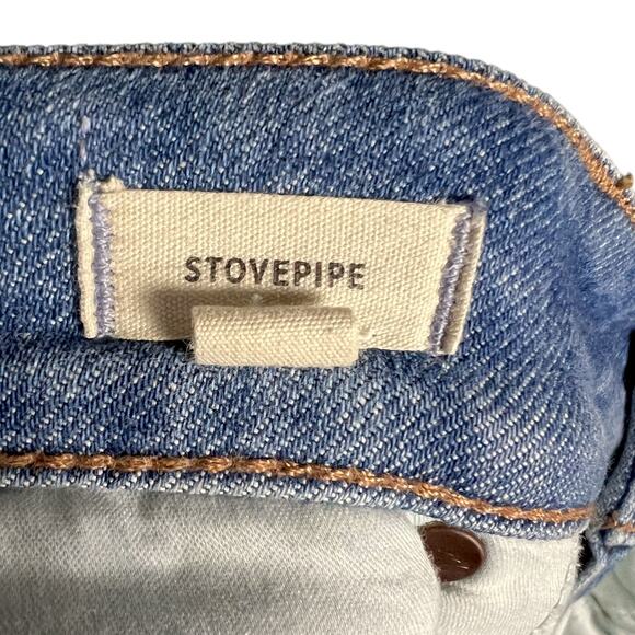 Women's Madewell Medium Wash Stovepipe Style Blue Jeans - 24W - $148 Retail - Picture 8 of 9